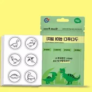 해충방지 스티커 6매입 어린이 야외활동 천연성분 모기기피 캐릭터 디자인 부착형