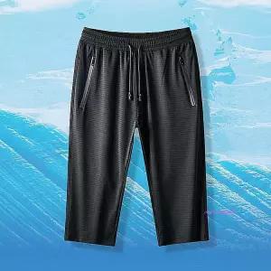 아이스바지 7부 쿨바지 트레이닝 스판 메쉬 쿨링 지퍼 얇은츄리닝 여름츄리닝 고무줄cde156