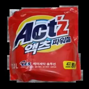 액체세제 액츠 파워젤 2L 드럼용 리필 1개