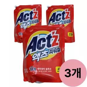 액체세제 액츠 파워젤 2L 드럼용 리필 3개