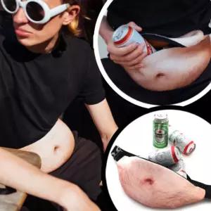 킹받는 쓸모없는 웃긴 선물 뱃살 힙색 무쓸모 물건 복근