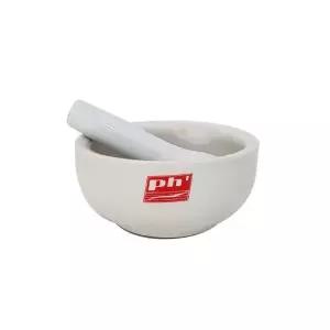 으뜸헬스케어 국내생산 알약분쇄기 막자사발 약사발 절구 유발유봉 세트 12cm중