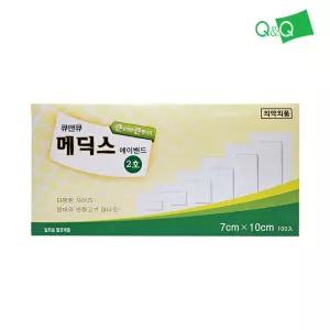 큐앤큐 메딕스밴드 드레싱 붕대 반창고 1호 6x8cm 100매입