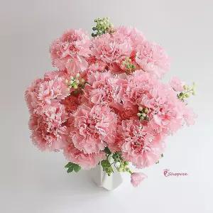 왕 대형카네이션 꽃 카네이션조화 풍선 성묘 어버이날 꽃풍선 왕조화wxy499