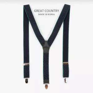 클래식 멜빵 서스펜더 네이비그린도트 LrP7+1mPe