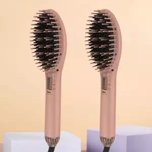 (1+1)르꽁뜨바이헤어 SSK-001HI 헤어고데기 다운펌 매직기 에어스타일러 빗고데기 로즈골드