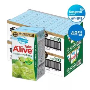 [etv] 덴마크 테이크 얼라이브 주스 머스캣청포도 120ml, 48팩