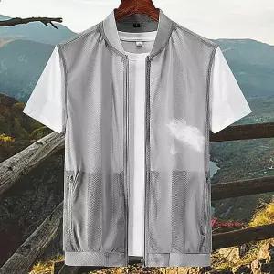 여름조끼 아이스 망사 집업 메쉬 캠핑fgh987