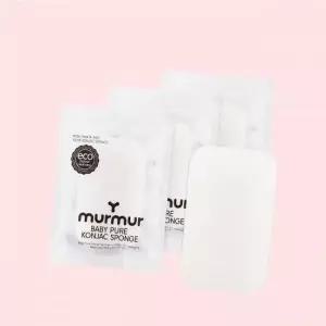머머 순식물성 곤약스펀지 사각 3개세트 저자극 아기목욕스펀지 세안퍼프 샤워볼 베이비퓨어 사각와이드 46