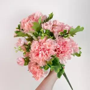 볼수록예쁜집 협력사 대형 빅사이즈 카네이션 부쉬 조화 실크플라워 꽃꽂이 어버이날 부모님 선물 성묘조화