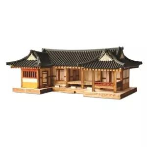 항공 키트 조립 장난감 우드 영공방 모형 ㄷ자 기와집 HO DIY [m5DEACE]