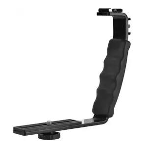 카메라핸들 카메라 짐벌 L형 손잡이 마운트 브라켓 연장 핫슈 LED 연장