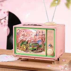 로라이프 로보타임 벚꽃 인테리어 드림 벚꽃기차 미니어처