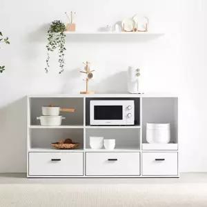 [롯데백화점]미아트 리젠우드H 미루버 1500 서랍 주방 수납장