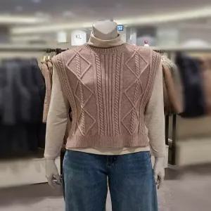 [트리아나][트리아나] 소고꽈배기패턴 니트조끼AJ4VA02 (P003420351)