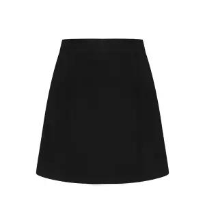 핀턱 라인 밴딩 미니 스커트