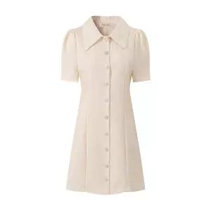 여성 카라넥 A라인 원피스