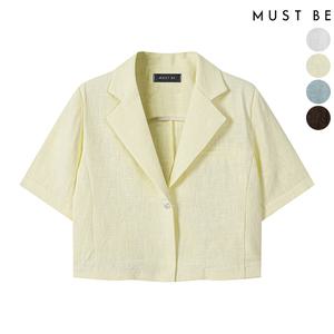 여성 플라워버튼 크롭 자켓