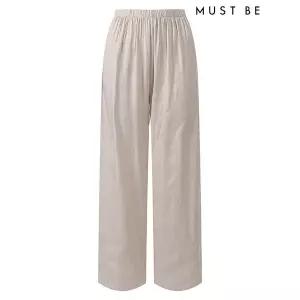 [하프클럽/머스트비]여성 밴딩 주름 일자팬츠