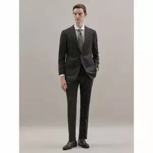 [갤럭시] [Prestige] 울 체크 레귤러핏 수트 세트  브라운 (PS00135618D)