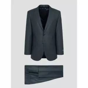 [로가디스] [COUTURE] 울 체크 루즈 핏 수트 세트  그린 (PS00135718M)