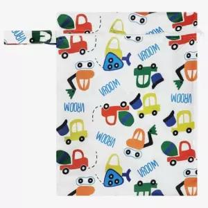 스냅버튼 다용도 유모차 걸이형 파우치 자동차 무늬