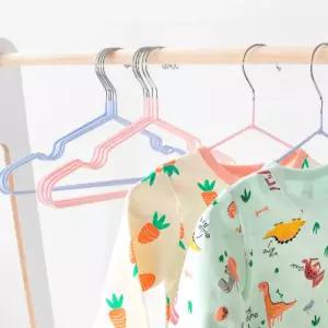 BS 키즈 어린이 옷걸이 핑크 20개 논슬립 아기 아동 유아 정리 미끄럼방지