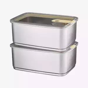 (2P세트) 스텐락 스냅 국내산 스텐 밀폐용기 8호(2,000ml) 2p