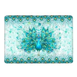 2020 2021 M1 A2337 A2179 A1932와 호환, 터치 ID (2018-2021)가 있는 맥 에어 13용 플라스틱 하드 쉘 케이스 - 블루 피콕