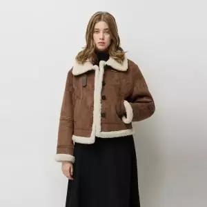 [시슬리](신세계 사우스시티)버클 하이넥 스웨이드 무스탕 SALE80561