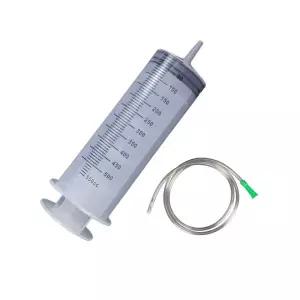 에덴표 550mL 공업용주사기 대형주사기 투명 실리콘 호스 어댑터 포함