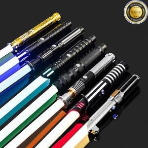 RGB 메탈 광선검 듀얼 스무스 스윙 레이저 검 사브르 데 루즈 16색 변환 16가지 사운드 FOC 플래싱 장난감