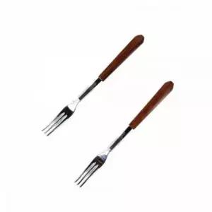 [콩심팥심]과일포크 우드 티포크 20개 세트 손님용 디저트 포크