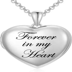 SOULMEET 10K 14K 18K 솔리드 화이트 골드/실버 미니멀리스트 스타일/인피니티 해바라기 하트/오발 로켓