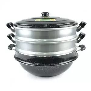 [골드스마일]찜기 3단 30cm 찜솥 찜냄비 찜통 가마솥 만두 찜판