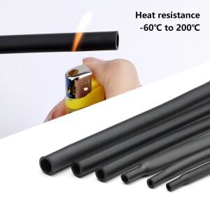 1~10mm 절연 슬리브 1.7:1 수축 비율 실리콘 튜브 내열성 와이어 케이블 보호 랩