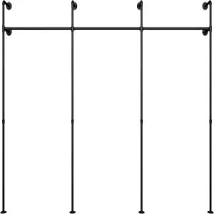 파모 산업용 파이프 의류 랙 - 660파운드 용량 벽걸이 및 옷장용 워크인