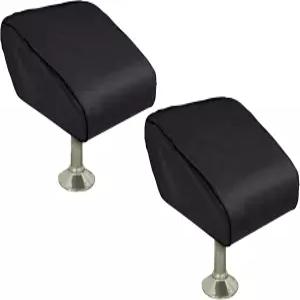 배이지 접이식 시트 커버 2종 세트 고밀도 방수 선장 의자 야외 내구성 낚시 블랙 W18xD20xH14