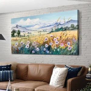 아놀리피 러스틱 농가 캔버스 월 아트 대형 추상 야생화 풍경화 꽃 산 그림 거실 침실 욕실 사무실 홈 데코