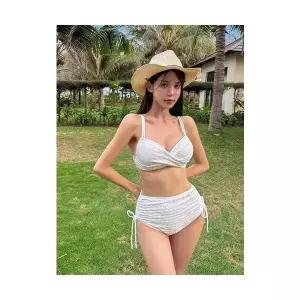 띠엔다 여성 수영복 레져 하이웨스트 분리형 비키니 가슴 볼륨업 여름 온천 바캉스 ADOR2