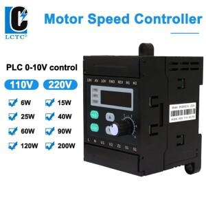 LCTC 엔지니어 속도 컨트롤러 110V 220V 모터 레귤레이터 AC SK 다기능 DIN 레일 장착 6W-200W PLC