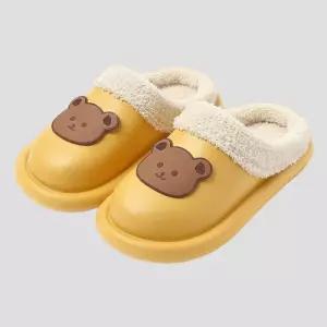 사무실 학생 거실화 회사 방수 곰돌이모양 슬리퍼
