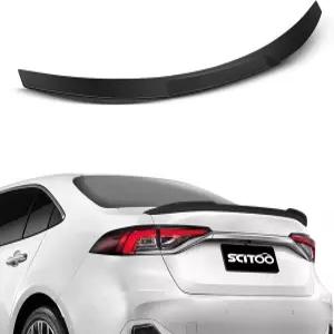 2020-2021년 도요타 코롤라 글로시 블랙 JDM 스타일 리어 트렁크 스포일러 윙에 적합한 SCITOO