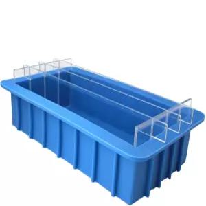 소용돌이 비누용 아크릴 칸막이 보드 3+2개가 있는 XHaibei 대형 2200ML 덩어리 몰드 녹여서 붓는 만들기용