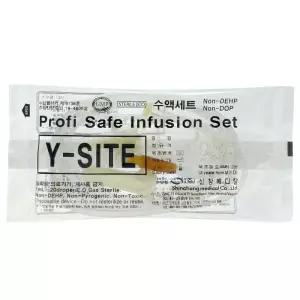 신창메디칼 수액세트 Y타입 무침 170cm 수액셋트 M122 50개입 - 1700mm