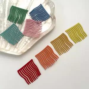 물결 앞머리 고정 클립 빗 집게핀 헤어핀 머리핀 올림머리핀 반묶음핀 헤어집게핀 여자