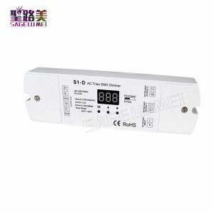 AC100V - 240V 288W 2 채널 출력 DMX512 S1 Triac 2CH D 컨트롤러 디스플레이 디지털 듀얼 실리콘 조광기, led LED DMX