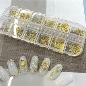 [골드스마일]로드 꾸미기 골드 레진 세트 파츠 네일아트 아트 재료 장식 달빛M