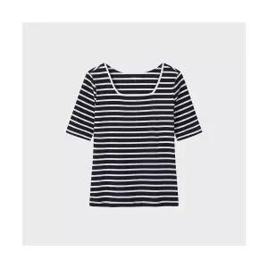 탑텐 TOPTEN 여성 코튼 립 스퀘어넥 5부티_MSF2TS2020 MSF2TS2020 430703