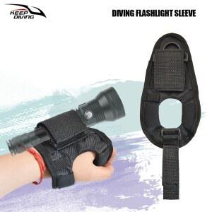 스쿠버 장갑 다이빙 LED 손전등 홀더 라이트 손목 암 마운트 스트랩 야외 수중 핸즈프리 조명 액세서리